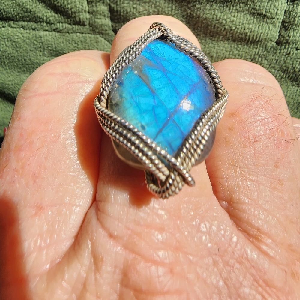 Ring,  Labradorite - Picture 2 of 8